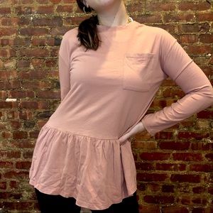Zara Pink Long Sleeve Top